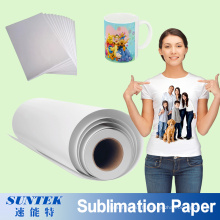 Papier de sublimation d&#39;impression de transfert thermique pour le T-shirt de polyester